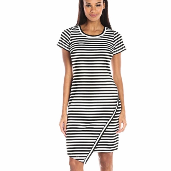Calvin Klein Short Sleeve Stripe Dress/Flattering - Picture 1 of 3